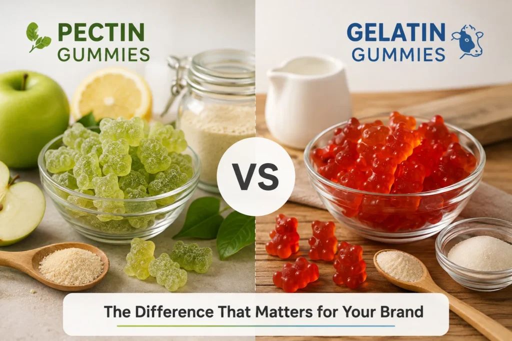 The Difference Between Pectin and Gelatin Gummies for Supplement Brands