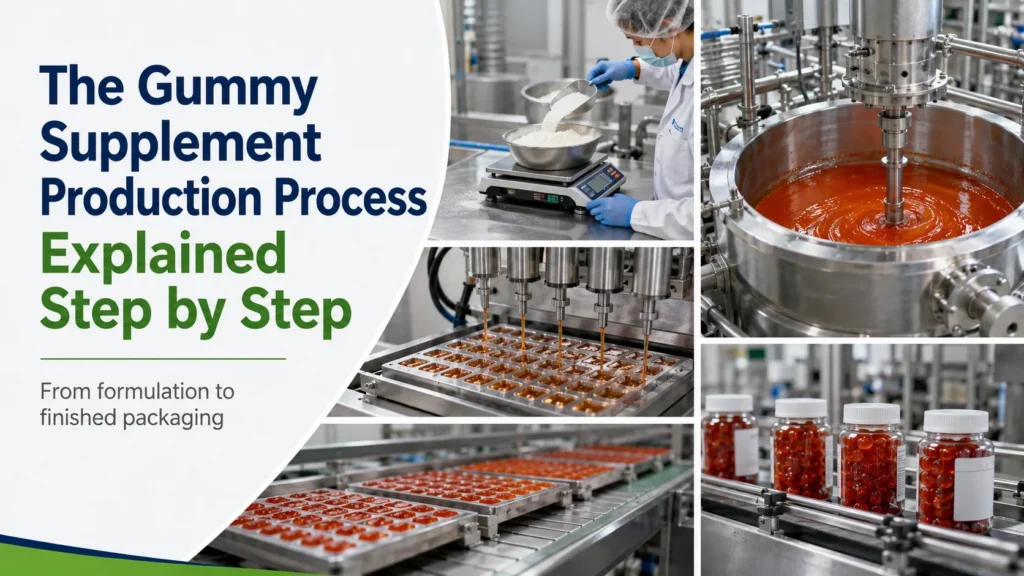 The Gummy Supplement Production Process Explained Step by Step